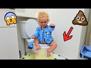 Reborn Toddler Boy Pees On Floor Role Play