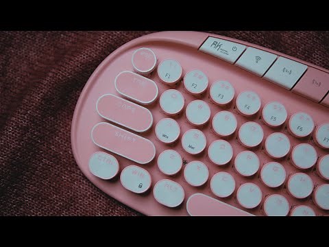Royal Kludge RK Round Showcase + Review + Sound Test (RK Pink Switches)
