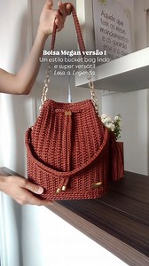 🩷💜 Eu QUERO para receber o link com exclusividade no seu direct! Essa é a versão 1 mas você aprenderá 4 versões super versáteis dentro do curso! 😍🫶 ✨️👜 Curso Bolsa Megan (4 Versões) 👜✨️ Neste CURSO você aprenderá mais um lindo modelo de bolsa em crochê autoral da EVEL Art, umas das nossas best-seller, a tão esperada bolsa Megan em 4 versões! Curso completo com técnicas exclusivas desenvolvidas durante a produção do nosso trabalho, com didática minuciosa, ensinando os mínimos detalhes para 