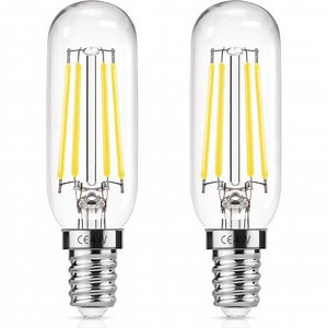 2 Pièces Ampoule Hotte Aspirante 40W de Remplacement Incandescent, E14 T25 LED 4W Ampoule de hotte, Ampoule à Filament Edison, Blanc, 6000K, Lampe Pour Hotte Aspirante
