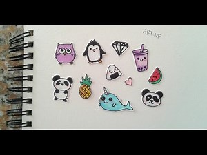 DIY Tumblr stickers (drawings)