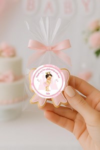 Royal Party Thank You Labels - Princess Birthday Favor Stickers - Crown Shower Party Labels Set of 24 - Etsy