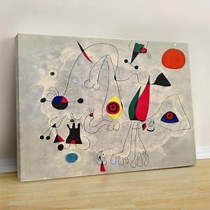 Joan Miró Exhibition Canvas Poster: Abstract Art, Modern Home Decor - Etsy