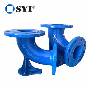 [Hot Item] ISO2531 Ductile Iron Double Flanged Pipe Fitting Di Duckfoot Bend