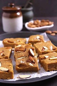 Besan Burfi with Milk Powder | Besan Ki Barfi - Cook with Kushi