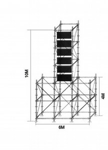 [Hot Item] Wholesale Custom New Portable Hot Sale Aluminum Moving Mobile Scaffold with Safety Ladder CE TUV SGS