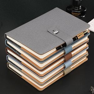 [Hot Item] Customized A5 Journal Notebook with Pen Ultra-Thick Business or School Office Diary Blank Soft PU Leather Lined Notebook