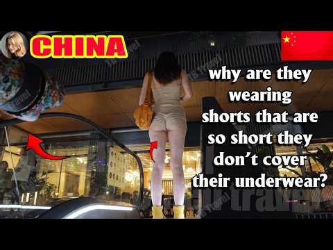 Beautiful Legs — Girl Wearing Extremely Short Shorts | Only Covering Her Hips #nightlifewalking EP2
