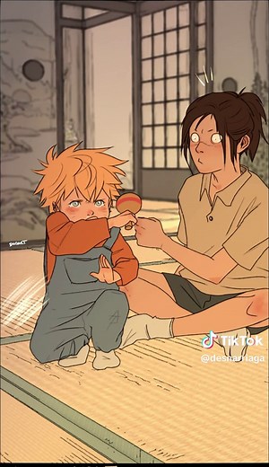 Naruto Kakashi and Iruka Comic: 'Babysitting' Fanart