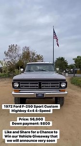 42K views · 968 reactions | 1972 Ford F-250 Sport Custom Highboy 4×4...
