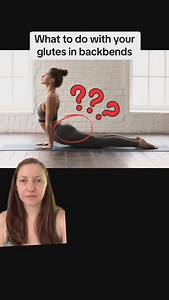 No, you should not relax your glutes to “help your low back” 🙅‍♀️ Short version: While in a backbend, one of the glutes primary functions is hip extension. So knowing this, why would you NOT engage them when trying to lengthen your hip flexors❓ Anytime you bend your low back in backbends, you should then focus on hip flexor extension so that you low back doesn’t have to do all the bending. This is always important, but *especially* when you start to get into more advanced tricks (or if you expe