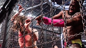 Daniel Bryan, AJ Styles, Kofi Kingston, Jeff Hardy, Randy Orton and Samoa Joe went to battle in 2019 for the WWE Championship inside the dangerous Elimination Chamber. Courtesy of WWE Network. | WWE Network