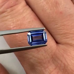 Lab Blue Sapphire Emerald Cut 8x6mm Synthetic Loose Gemstone - Etsy Australia