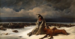 La retraite de Russie de Bernard Edouard Swebach - Reproduction tableau