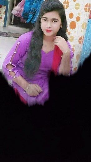 Mysterious Figure in Purple Dress with Silver Bangles