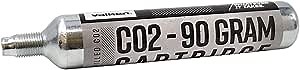 Valken Paintball CO2 Cartridge 90 Gram,Black
