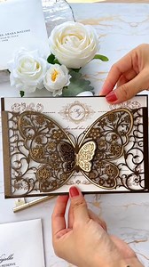 Okay, these are really unique and we love a butterfly theme! Picky Bride Wedding Invites not only has tons of cute designs, but they offer laser cutting, personalization, they ship world word and best part? They're affordable! Shop here: www.pickybride.com | Wedding Chicks