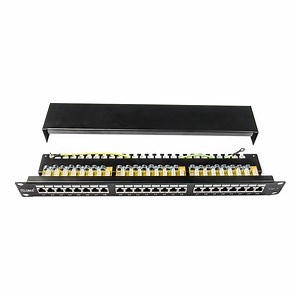[Hot Item] Telemax 1u 19'' 24 Ports UTP Blank Patch Panel with Back Bar