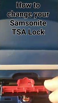 How to change your Samsonite TSA lock #samsonite #TSA lock #instructions