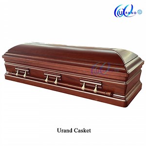 [Hot Item] Full Couch Solid Mahogany Wooden Casket&Coffin