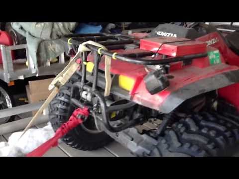 1986 Honda Fourtrax 4 x 4 350 walk around
