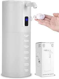 Foaming Hand Soap Dispenser, Automatic Sensor Soap Dispenser, Touchless Foaming Dispenser, Hand Washing Pump, Smart Hand Washing Machine(White)