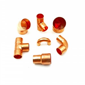 [Hot Item] Copper Solder Elbow Tee Coupling Reducer Socket Fitting The Refrigerator Accessories Refrigeration Plumbing System