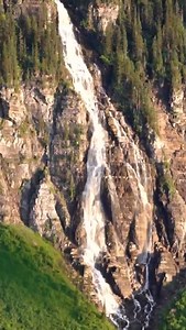 Bird Woman Falls. A sight to behold. Video: @freethedust // Location: Glacier National Park | KÜHL