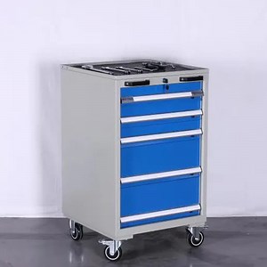 [Hot Item] Cajón de metal azul 5 conjunto de herramientas caja de herramientas con cajones