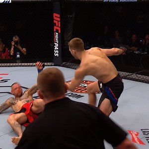 He knocked out the mouth piece!? 😱 #UFCSanAntonio | UFC