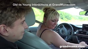 Horny Grandmas Take Hitch-hiker for a Ride