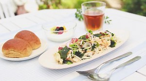 9.1K views · 336 reactions | 松嶋シェフレシピ「海藻入りマッシュポテトサラダ」♪冷凍食品の「フライドポテト」を使っているから、じゃがいもの下処理なしであっという間に完成します。ボリューム感のあるアレンジサラダです(^^) https://bddy.me/3iae0Ek | ローソン Lawson Japan | Facebook