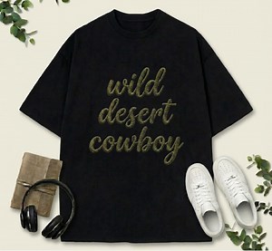 Embroidered Wild Desert Cowboy T-shirt, Coastal Cowgirl Tee - Etsy Canada