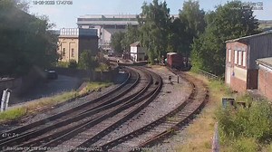 With the first of the The Keighley and Worth Valley Railway (official) Diesel Gala visiting locomotives on site, we are building up to this weekends event... SRPS Diesels (Official Group) #Class37 37403 'Isle of Mull' arrived via Hanson & Hall Rail Services Solutions Ltd on Monday, 0E37 from Bo'ness TMD-Home of The SRPS Diesel Group ℹ️ https://kwvr.co.uk/events/dieselgala/ #KWVR | Railcam