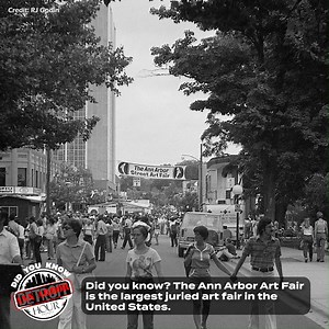 Did you know? The Ann Arbor Art Fair is the largest juried art fair in the United States. #DidYouKnowAnnArbor⁠ ⁠ [#DidYouKnowDetroit is about exploring lesser-known facts about metro Detroit. However, we're taking a short trip outside the metro area this month to explore the history, people, and culture of our Ann Arbor neighbors. This month is brought to you by Destination Ann Arbor.] | Hour Detroit Magazine