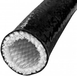 [Hot Item] Glass Fibre Braided High-Temperature Protection Silicone Coated Hose Cover