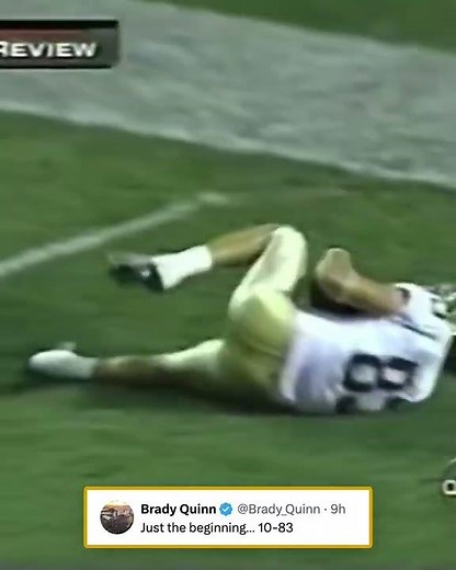 Jeff Samardzija’s First Notre Dame TD | Brady Quinn Throwback Highlight