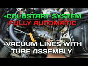 TOYOTA 2E COLDSTART SYSTEM WITH TUBE ASSEMBLY VACUUM LINES WITH BIMETAL VACUUM SWITCHING VALVE