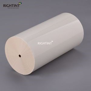 [Hot Item] Flexographic Printing Waterproof Rightint Carton label sticker economic jumbo roll