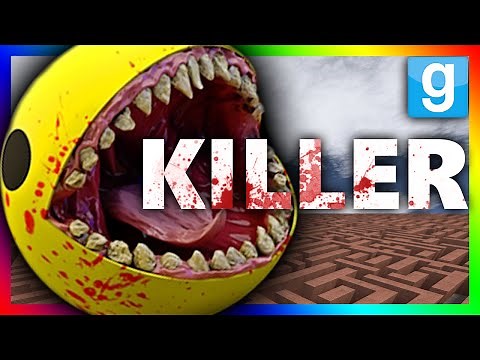 KILLER PACMAN CHALLENGE?!?! Gmod Killer Pacman Maze