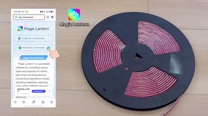 80ft/24m COB LED Strip Lights Outdoor, Smart RGB IC IP67 Waterproof Dimmable Color Changing Tape Light with App Remote Control & Music Sync, for Eave, Patio, Pool & Party DIY Decorations(2 Rolls)