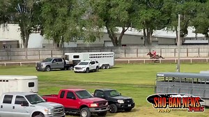 Beegup Relay with Kyle Nipwater riding won the Blackfoot Ranch Rodeo Indian Relay Consolation Race July 1, 2023. Jesse Tone riding for Mountain Timber was second and Teland Brunette riding for Putnam Relay was third. (Joseph Wadsworth video) | Sho-Ban News