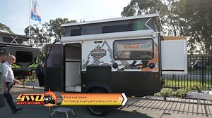 Adventure Marketplace: Lumberjack Camper Trailers The Lumberjack Mt Beauty is ready to take you on your next adventure. Featuring a queen size bed which slides out with ease, on board ensuite room with shower and toilet, electric sunshade awning and ample storage, you’ll never struggle to find a reason to love this caravan. Find out more here https://www.lumberjackcampertrailers.com.au/product/mt-beauty-series-ii/ | Perth 4WD and Adventure Show | Facebook