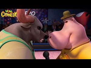 Hippo Wrestling Championship |🎪 Guddu - The Circus King | E13 | Funny Animal Adventures | Wow Comedy