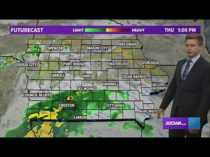 Iowa Weather Forecast: Showers return Thursday, storms possible late Friday