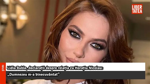 Lidia Buble, declarații despre relația cu Horațiu Nicolau: „Dumnezeu m-a binecuvântat” https://bit.ly/3S7KmVb | Libertatea | Facebook
