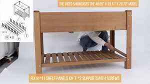 Raised Garden Bed Outdoor, Wooden Planter Boxes with Legs Protective Liner & Drainage Holes, Elevated Garden Flower Beds for Backyard Balcony, Gift for Gardening & Mother, 33.46'' X 17.9'' X 29.72''