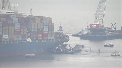 Crucial step toward fully reopening busy Port of Baltimore