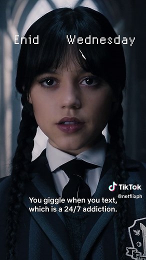 Enid really let her claws out 🤭 #Wednesday #EnidSinclair #JennaOrtega #EmmaMyers