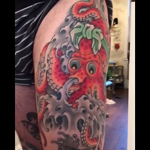 Japanese Tako tattoo made by @Johan Svahn, at Immovable Tattoo 🇯🇵 @johansvahntattooing #TATTOODO | Tattoodo